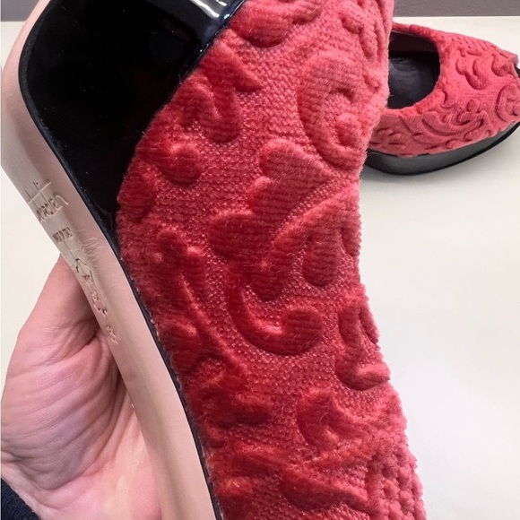 Red Peep Toe Heels - Picture 8 of 14